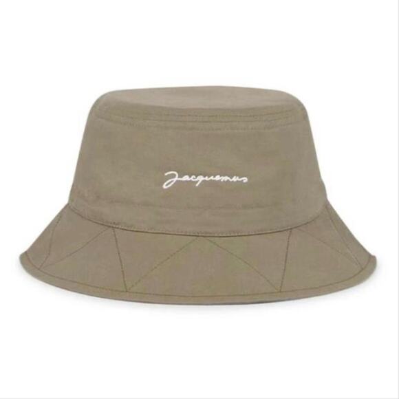 JACQUEMUS Le Bob Picchu logo embroidered bucket hat